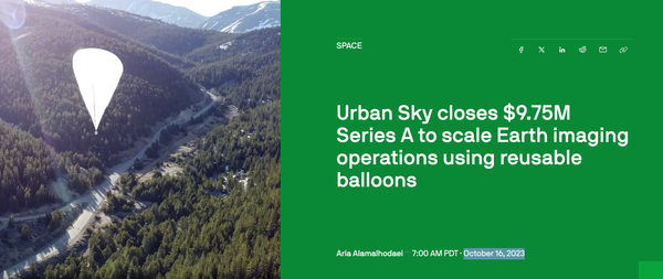 Urban Sky closes $9.75M Series A to scale Earth imaging operations using reusable balloons