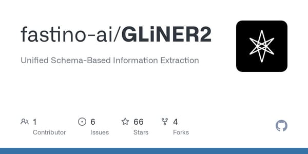 Fastino Launching GLiNER2 🎉🚀: Next-Generation Open Source Model